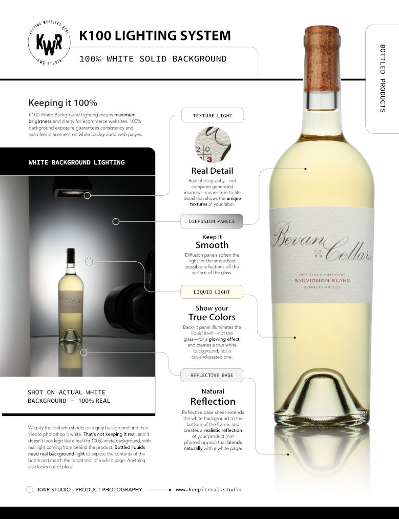 K100 - White Background Flyer